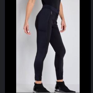 ANATOMIE Black Ipant Hybrid Zip Front Slim Fit Pant M